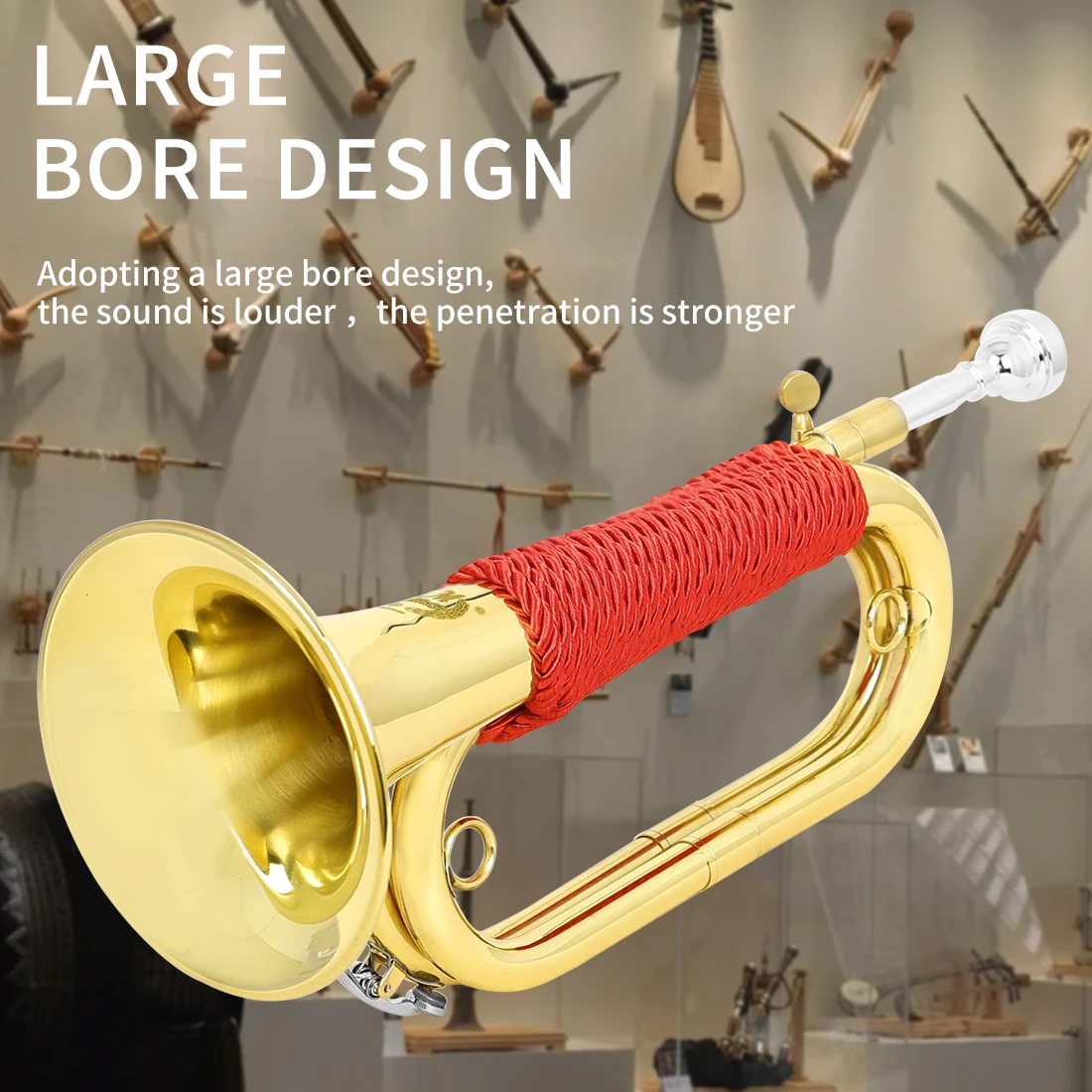 M MBAT Bugle Spanisches Flügel – Musical Instrument Bugle Bewertung und Preis